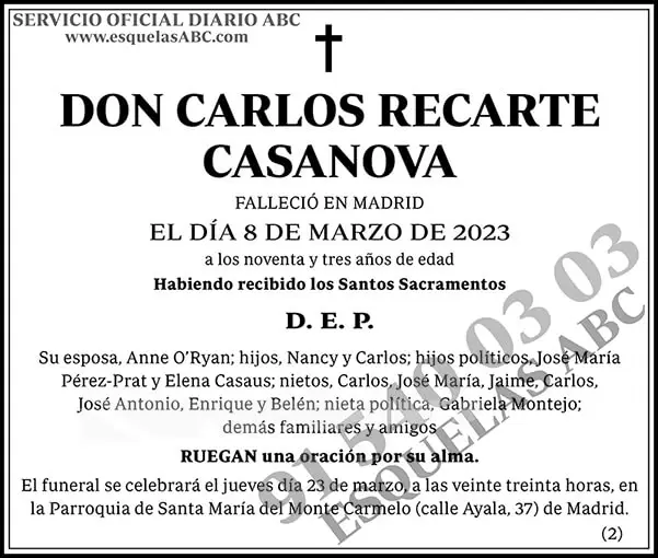 Carlos Recarte Casanova