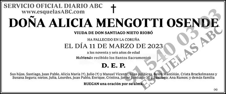 Alicia Mengotti Osende