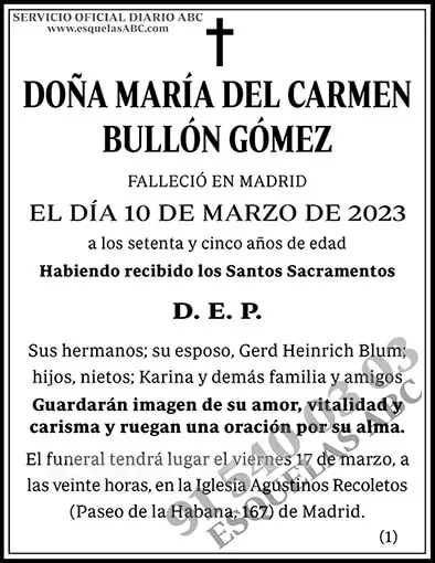 María del Carmen Bullón Gómez