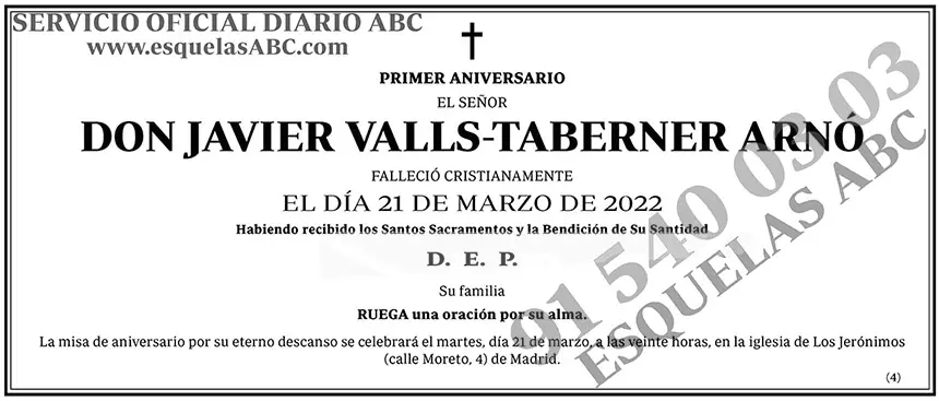 Javier Valls-Tabeerner Arnó