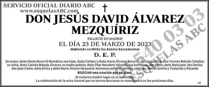 Jesús David Álvarez Mezquíriz
