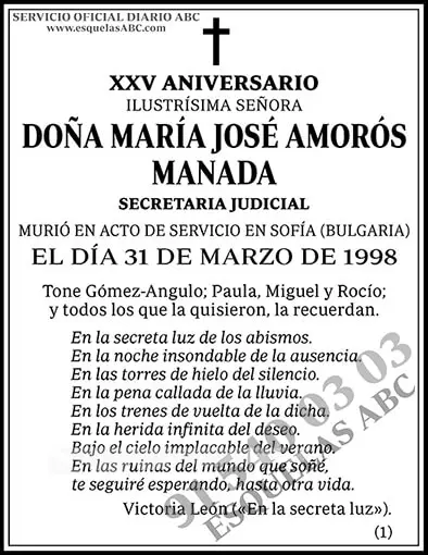 María José Amorós Manada