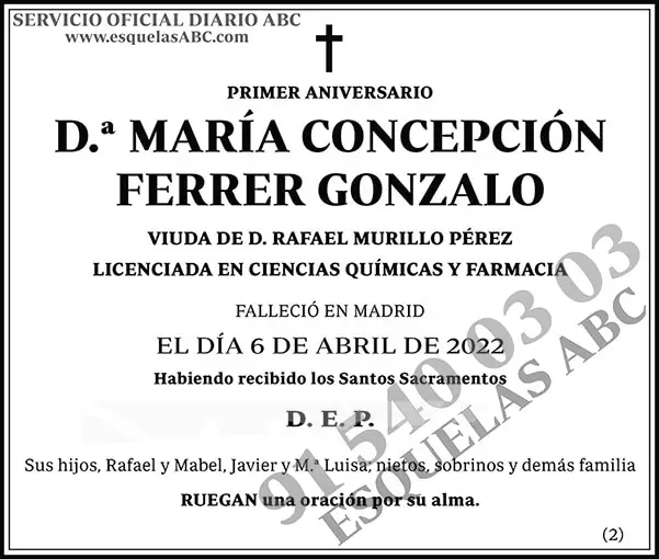 María Concepción Ferrer Gonzalo
