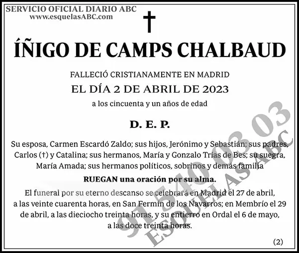 Íñigo de Camps Chalbaud