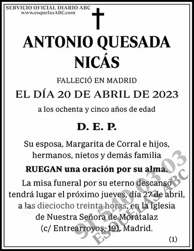 Antonio Quesada Nicás