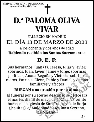 Paloma Oliva Vivar