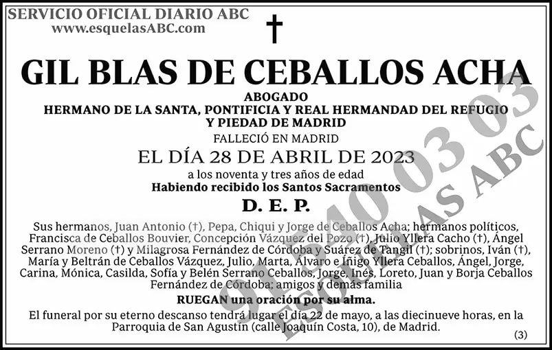 Gil Blas de Cerballos Acha