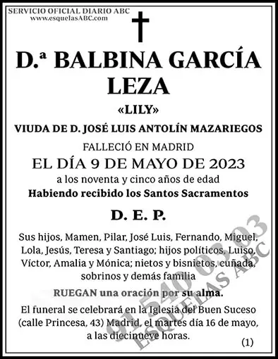 Balbina García Leza