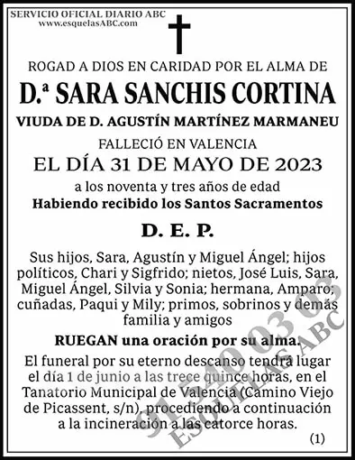 Sara Sanchis Cortina