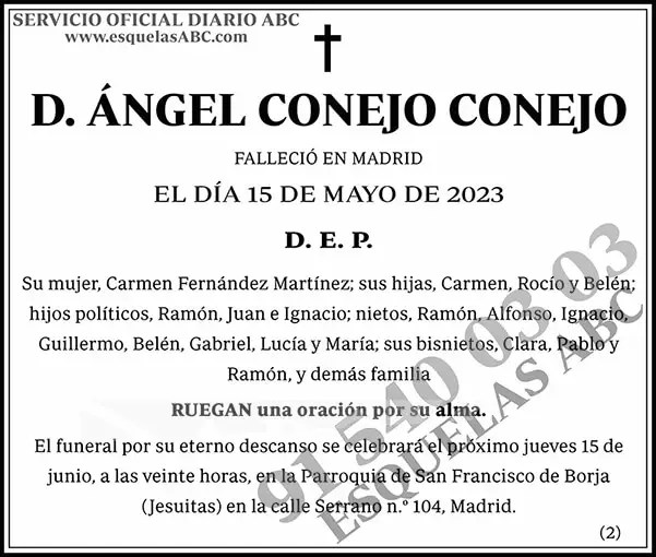 Ángel Conejo Conejo