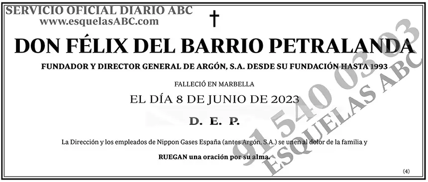 Félix del Barrio Petralanda