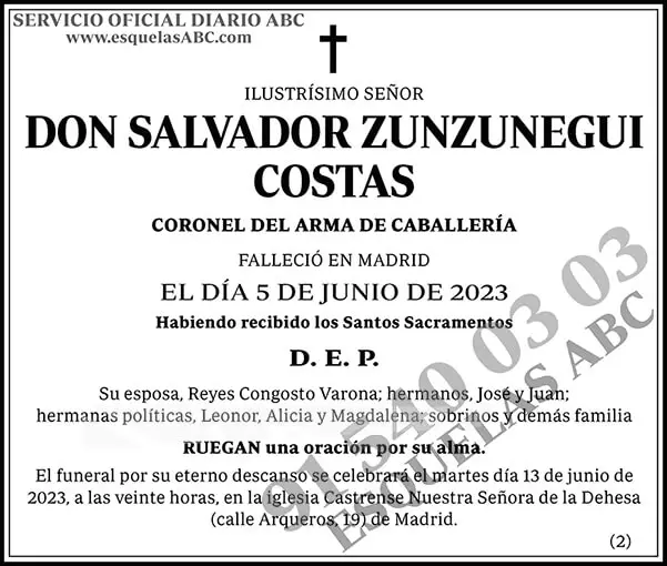 Salvador Zunzunegui Costas