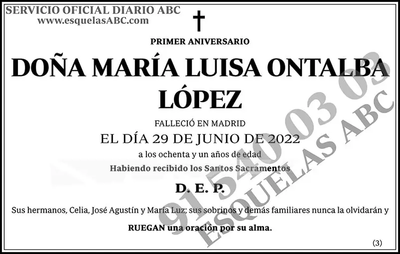 María Luisa Ontalba López
