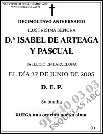 Isabel de Arteaga y Pascual