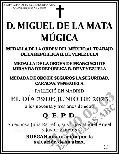 Miguel de la Mata Múgica