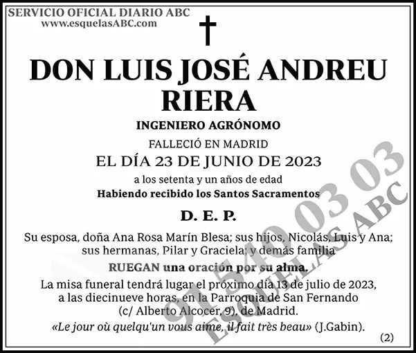 Luis José Andreu Riera