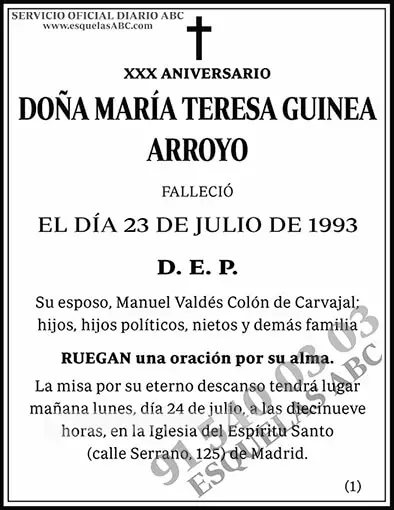María Teresa Guinea Arroyo