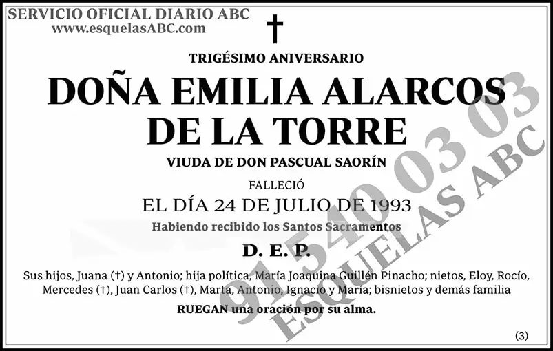 Emilia Alarcos de la Torre