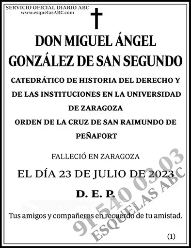 Miguel Ángel González de San Segundo