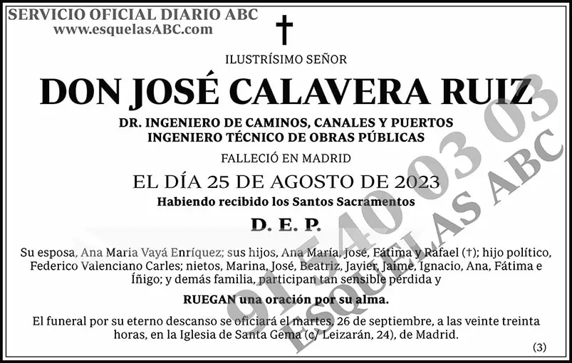 José Calavera Ruiz