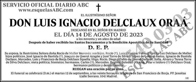 Luis Ignacio Delclaux Oraá