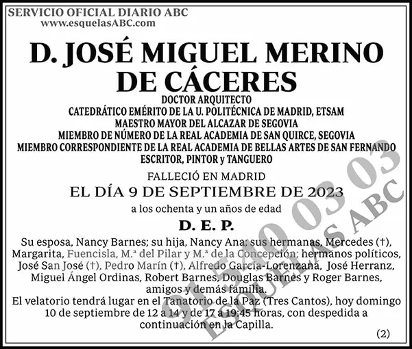 José Miguel Merino de Cáceres