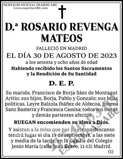 Rosario Revenga Mateos