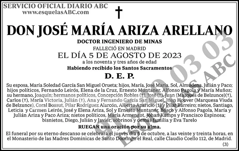 José María Ariza Arellano