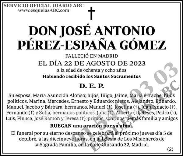 José Antonio Pérez-España Gómez