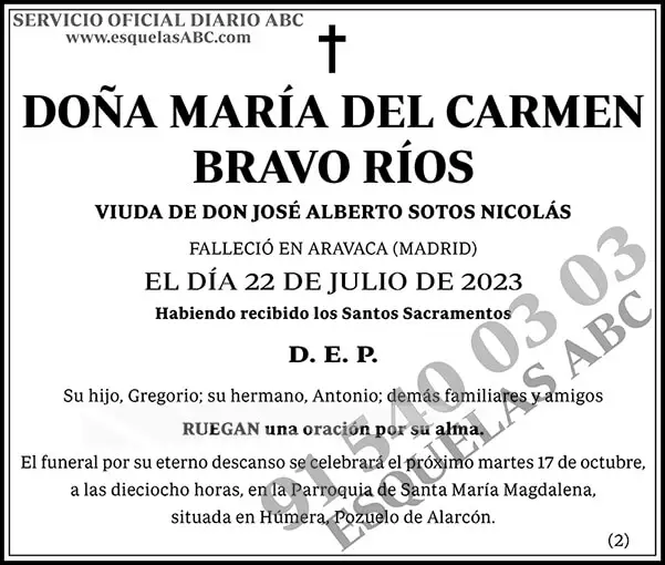 María del Carmen Bravo Ríos