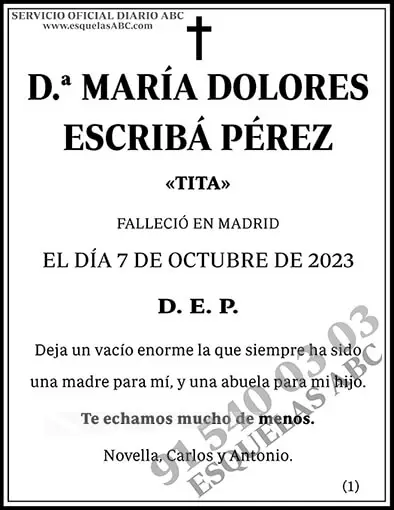 María Dolores Escribá Pérez