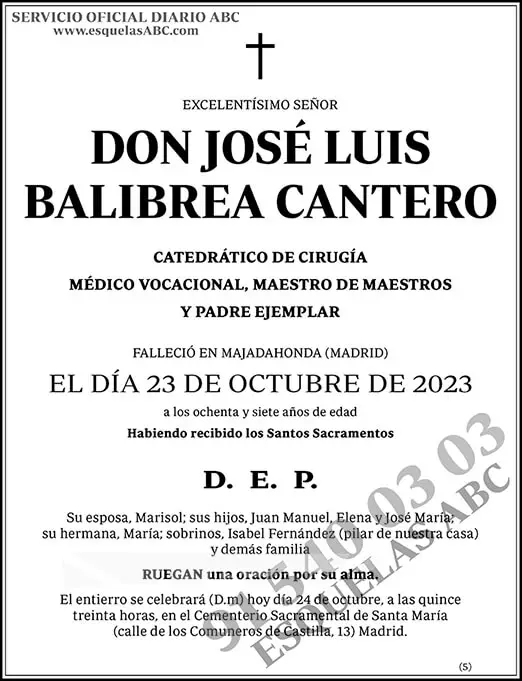 José Luis Balibrea Cantero