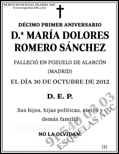 María Dolores Romero Sánchez