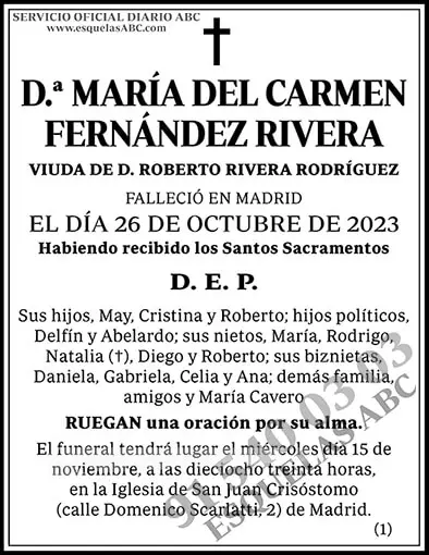 María del Carmen Fernández Rivera