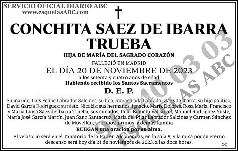 Conchita Saez de Ibarra Trueba