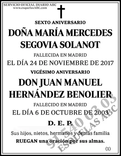 María Mercedes Segovia Solanot