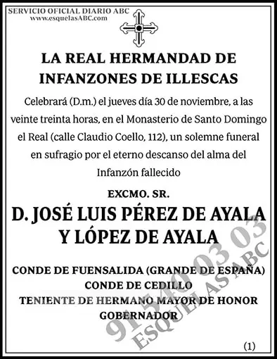 José Luis Pérez de Ayala y López de Ayala