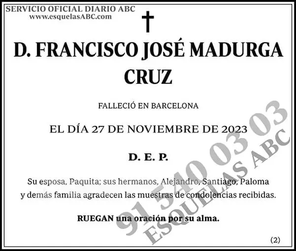 Francisco José Madurga Cruz