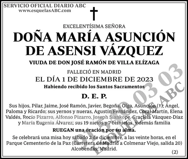 María Asunción de Asensi Vázquez