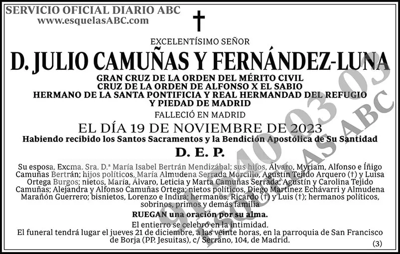 Julio Camuñas y Fernández-Luna