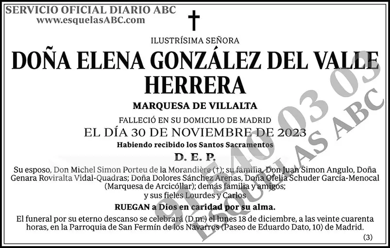 Elena González del Valle Herrera