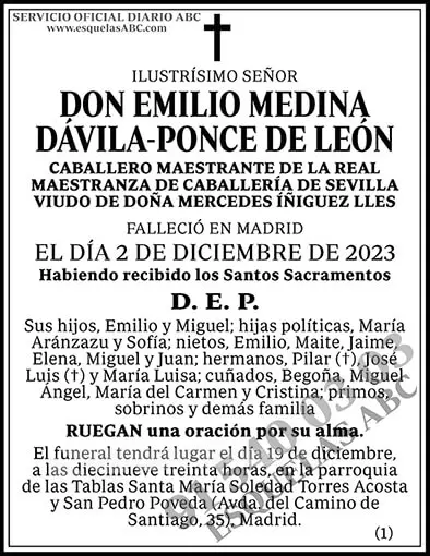 Emilio Medina Dávila-Ponce de León