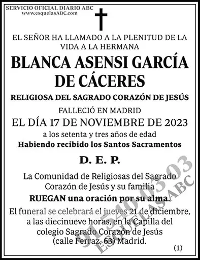 Blanca Asensi García de Cáceres