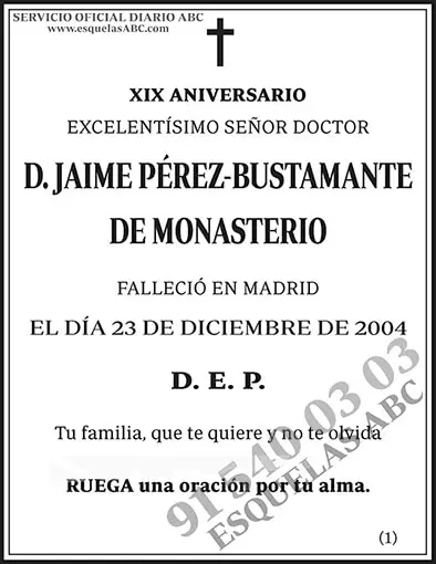 Jaime Pérez-Bustamante de Monasterio