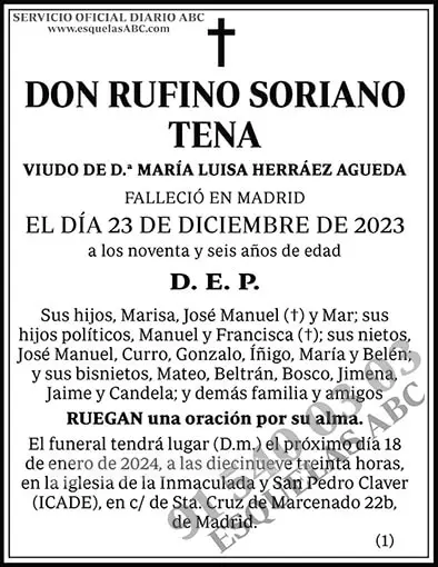 Rufino Soriano Tena