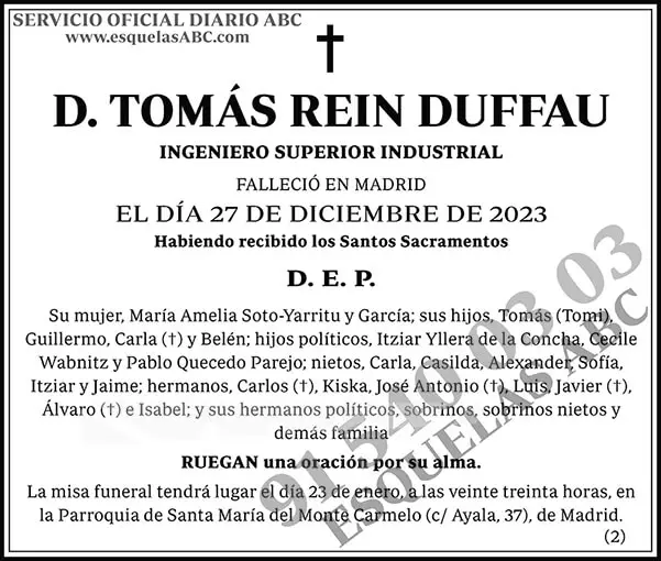 Tomás Rein Duffau