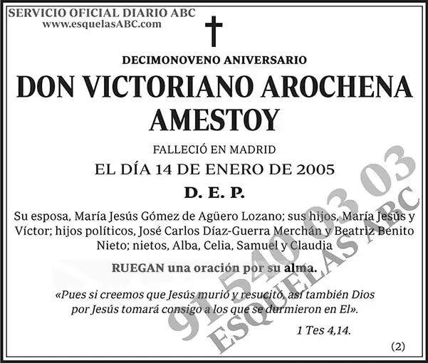 Victoriano Arochena Amestoy
