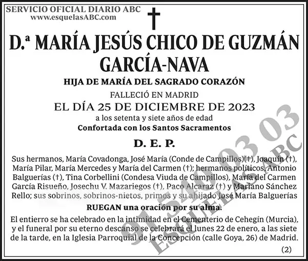 María Jesús Chico de Guzmán García-Nava