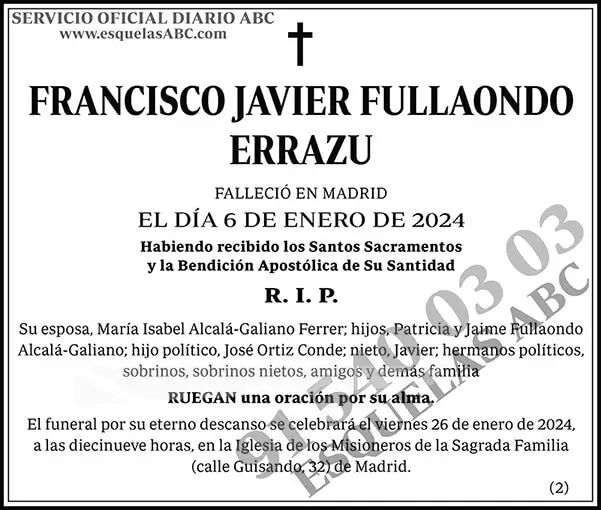 Francisco Javier Fullaondo Errazu
