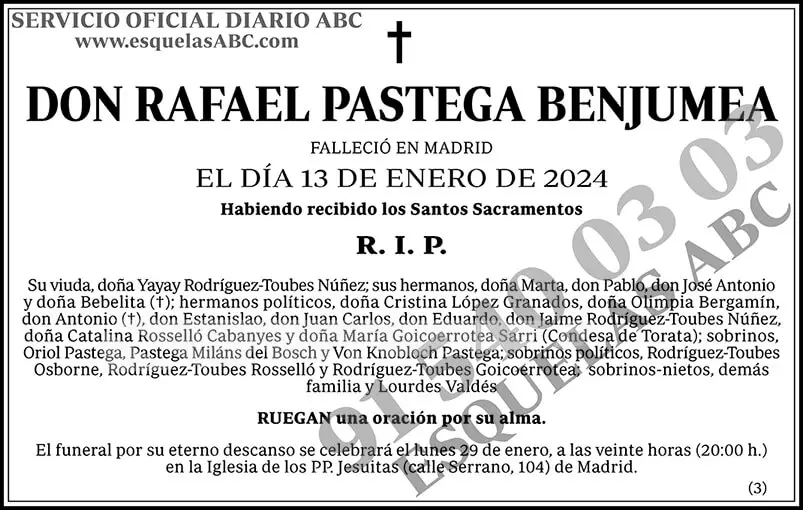Rafael Pastega Benjumea